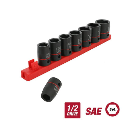 Hyper Tough 9-Piece 1/2-inch Standard Drive Impact Socket Set SAE, Model 43004