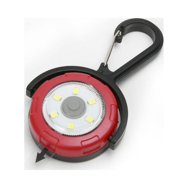 Hyper Tough LED Portable Keychain Light, Fits All, Black, Red