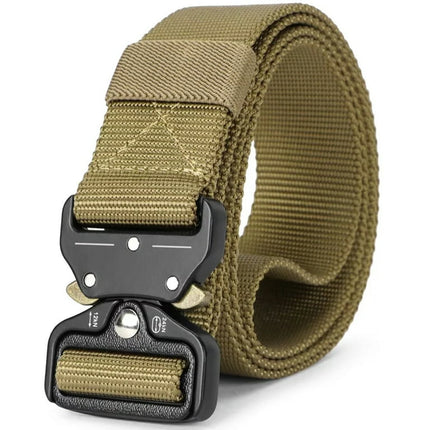 JASGOOD Belts for Men Nylon Belt for Hiking Golf Web Work Belt for Jeans Adjustable Buckle