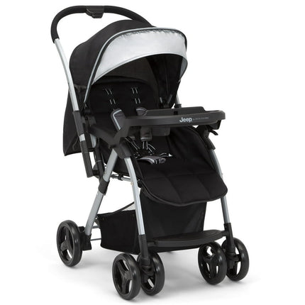 Jeep TurboGlyde Reversible Handle Stroller by Delta Children -Lightweight Reversible Stroller Weighs 21.1 Pounds, Black