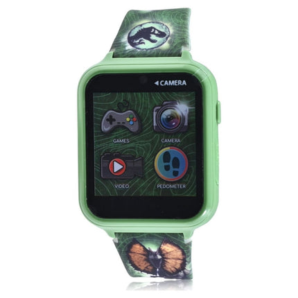 Jurassic World Unisex Child Interactive Smart Watch with Silicone Strap 40mm in Green (JRW4107WMC)