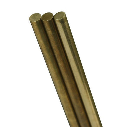 K&S Solid Rod 1/8" D X 12" L Brass Carded