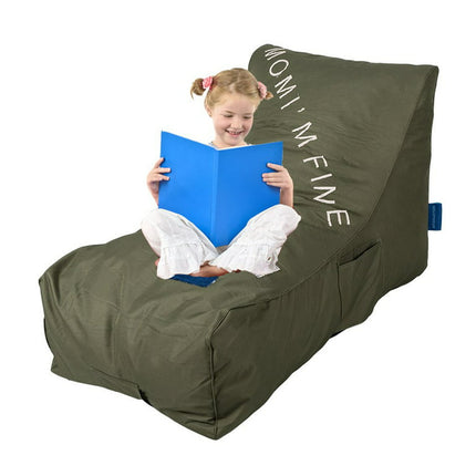 KARMAS PRODUCT Bean Bag Chair-Floor Chair Couch Lazy Lounger Memory Foam Sofa with Dirt-Proof Oxford Fabric&Side Pocket for Adults Kids,, Army Green