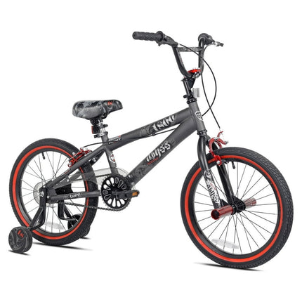 Kent 18 In. Abyss Boy's Freestyle BMX Bike, Charcoal Gray