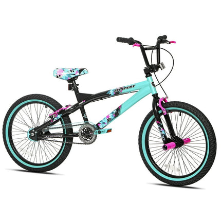 Kent Bicycles 20" Girl's Tempest Child Bicycles, Black/Aqua