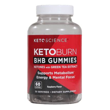 Keto Science Keto Burn Gummies, Raspberry, 60 Ct