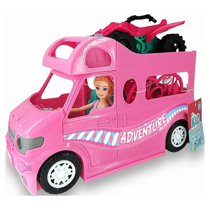 Kid Connection RV Camper with 11.5" Doll Play Set, 31 Pieces