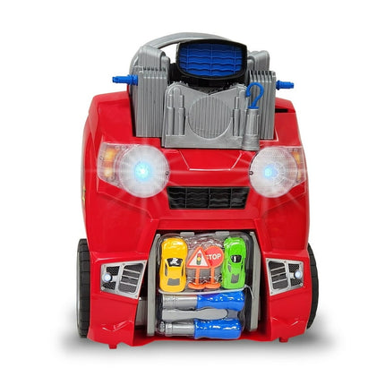 Kid Connection Take Apart Car Engine & Race Track with Interactive Steering Wheel and Dashboard, Lights and Sounds with Working Headlights (36 Pieces) Ages 3+