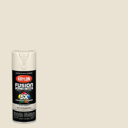 Krylon Fusion All-In-One, Matte, Clamshell, 12 oz.