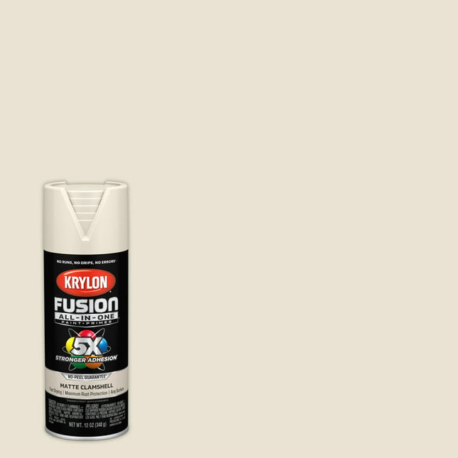 Krylon Fusion All-In-One, Matte, Clamshell, 12 oz.