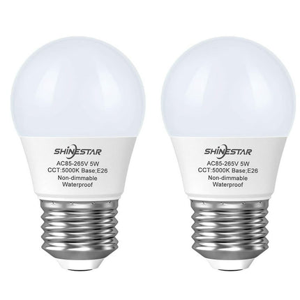 LED Refrigerator Light Bulb, 120v 40w Appliance Light Bulb, Daylight 5000K, Ideal for Fridge, Freezer, Non-dimmable, 2 Pack
