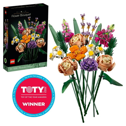 LEGO Icons Flower Bouquet Building Decoration Set - Artificial Flowers with Roses, Decorative Home Accessories, Gift for Him and Her, Botanical Collection and Table Art for Adults, 10280