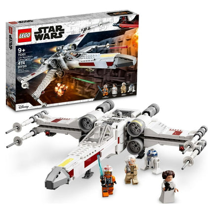 LEGO Star Wars Luke Skywalker's X-Wing Fighter 75301 Building Toy, Gifts for Kids, Boys & Girls with Princess Leia Minifigure and R2-D2 Droid Figure
