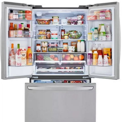 LG 27 cu ft. 3 Door French Door Counter Depth Refrigerator with Internal Water Dispenser LRFLC2706S