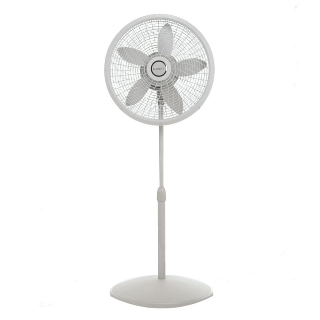Lasko 18" Adjustable Cyclone Pedestal Fan with 3 Speeds, S18902, Gray, 20" Long, New