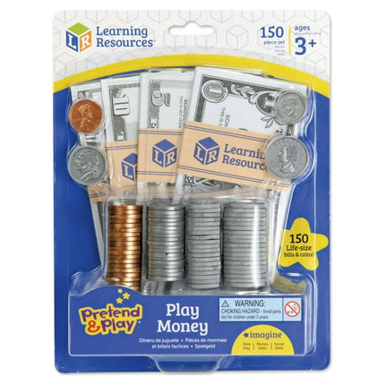 Learning Resources Pretend Play Money Kids Ages 3+, Fake Money