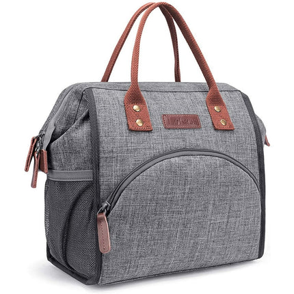 Lunch Bag for Women Men, Insulated Wide-Open Lunch Box Thermal Lunch Tote Bag Large Cooler Bag