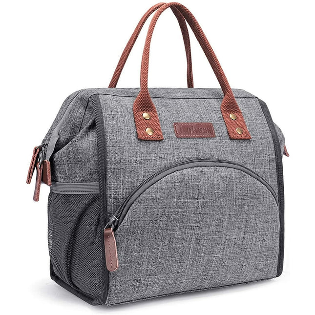 Lunch Bag for Women Men, Insulated Wide-Open Lunch Box Thermal Lunch Tote Bag Large Cooler Bag