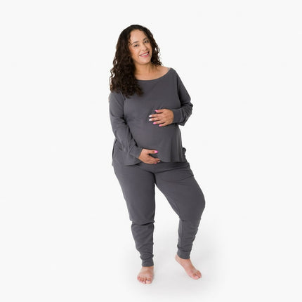 M+A by Monica + Andy Organic Maternity 2-Piece Lounge Pant Set, Sizes S-XXL