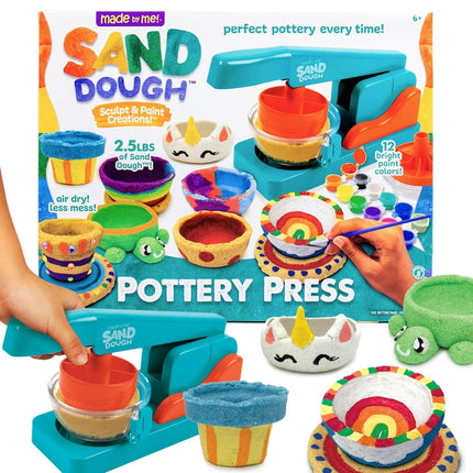 Made by Me! Sand Dough Sculpt & Paint Creations! Pottery Press Kit, Boys and Girls, Child, Ages 6+