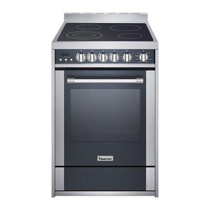Magic Chef 2.2 Cu. ft. Elec Range Stainless MCSRE24S 35.5 in H, 24 in L, 23.6 in D, 127.2 LBS