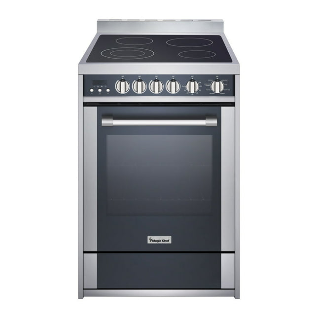 Magic Chef 2.2 Cu. ft. Elec Range Stainless MCSRE24S 35.5 in H, 24 in L, 23.6 in D, 127.2 LBS