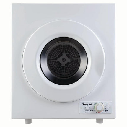Magic Chef 3.5 Cu. ft. White Compact Electric Dryer, 23.6 in L, 27.5 in H, 21.5 in D, 49.5 lbs.