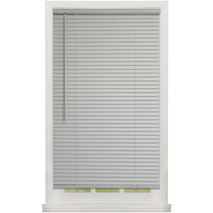 Mainstays 1 in. Cordless, Room Darkening Vinyl Blind, Gray, 31" W x 72"L