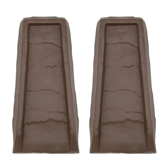 Master Mark Splash Block, Gutter Downspout Extension, Splashguard 24" (2-Pack) Chocolate
