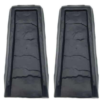 Master Mark Splashblock, Gutter Downspout extension, Splashguard, Foundation Water Diverter, Gutter Guard, 24" (2-Pack) Black