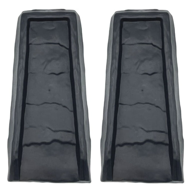 Master Mark Splashblock, Gutter Downspout extension, Splashguard, Foundation Water Diverter, Gutter Guard, 24" (2-Pack) Black