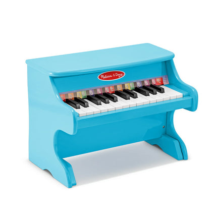 Melissa & Doug Learn-to-Play Blue Piano with 25 Keys and Color-Coded Songbook,Toy Piano for Toddlers Ages 3+