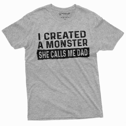 Men'S Father'S Day Gift T-Shirt From Daughter Funny Dad Gift Tees Daughter And Daddy Tee Shirt For Him (Large Grey)