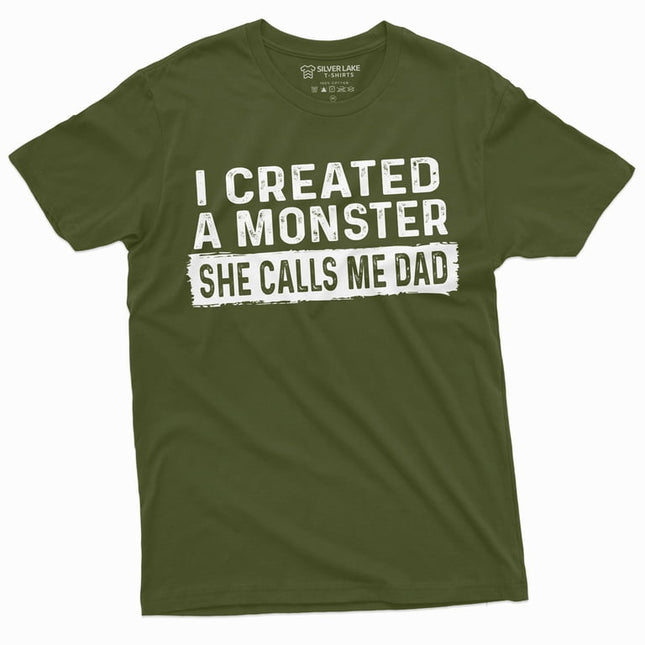 Men'S Father'S Day Gift T-Shirt From Daughter Funny Dad Gift Tees Daughter And Daddy Tee Shirt For Him (Xx-Large Military Green)
