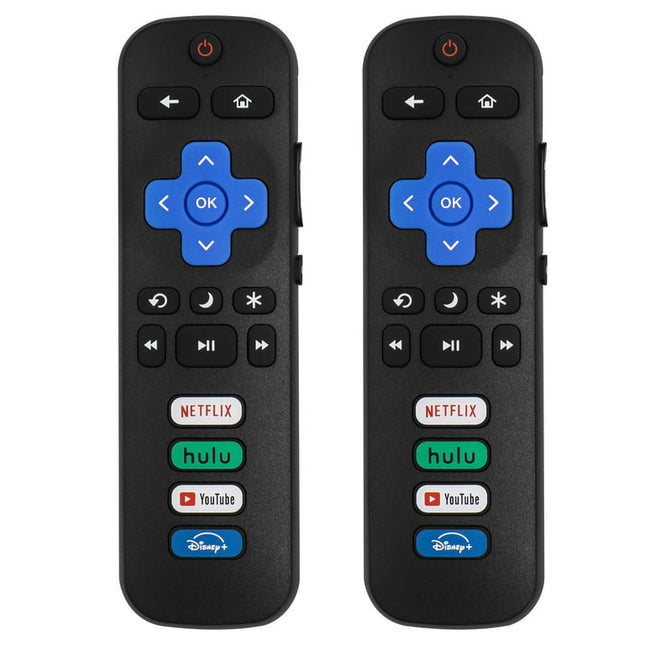 Merry Christmas (Pack of 2) Remote Control Replacement for All Roku Smart TVs (NOT for Roku Stick and Box)