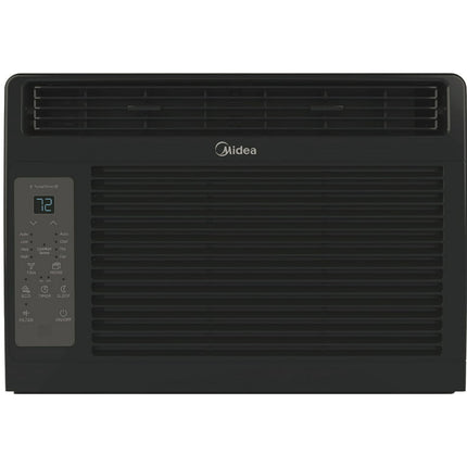 Midea 6,000 BTU 115V Window Air Conditioner with ComfortSense Remote, Up to 250 sq ft Coverage Area, Black, MAW06R1WBL