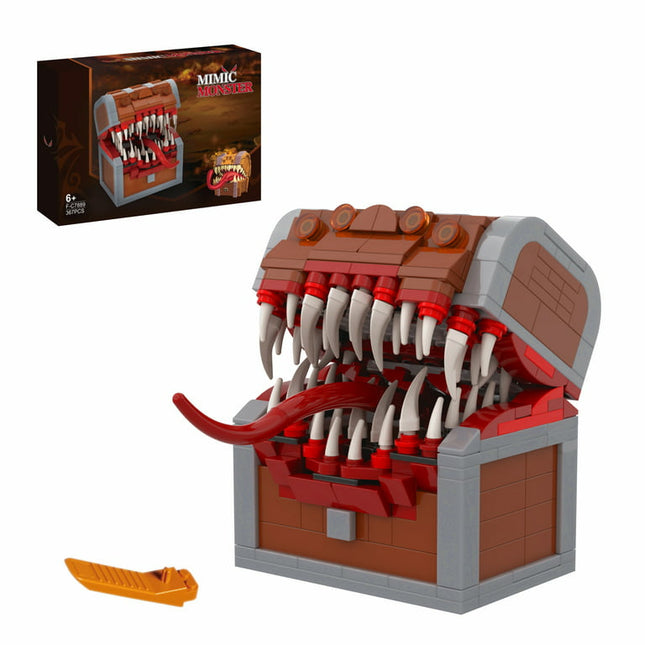 Mimic Treasure Chest Building Sets Compatible for Lego,Dragons Board Game Monster Model Collection Toy Gifts for Fans Friend Age 6+(366pcs)