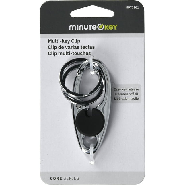Minute Key Large Valet Carabiner, Keychain, Zinc Alloy, Black