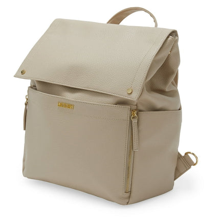 MoDRN Charli Diaper Bag in Taupe, Convertible Backpack with Adjustable Straps