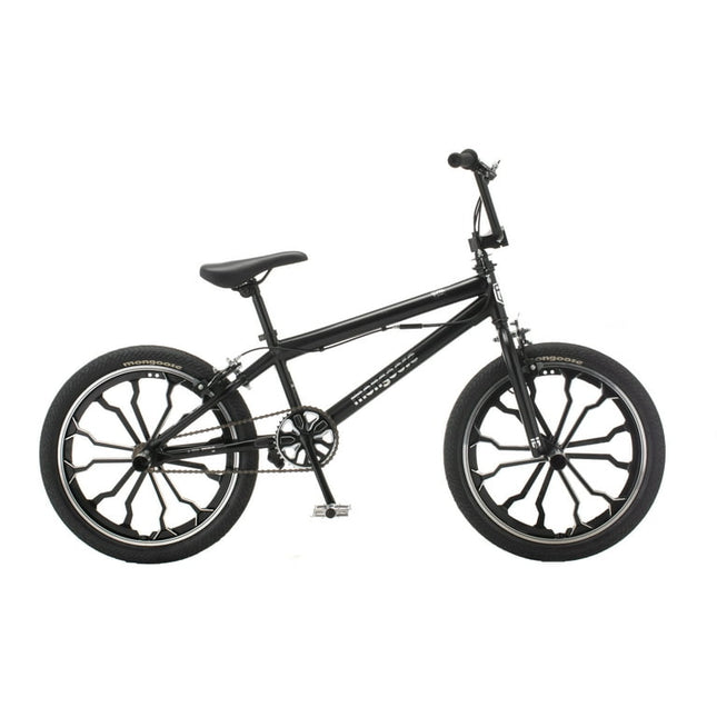 Mongoose Rebel Boys 20 inch Kids BMX Bike, Ages 7-13, Black