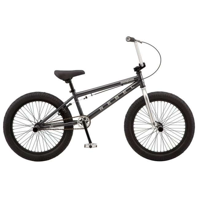 Mongoose Rebel X1 BMX Bike, 20in. Wheels, Boys/Girls, Gray