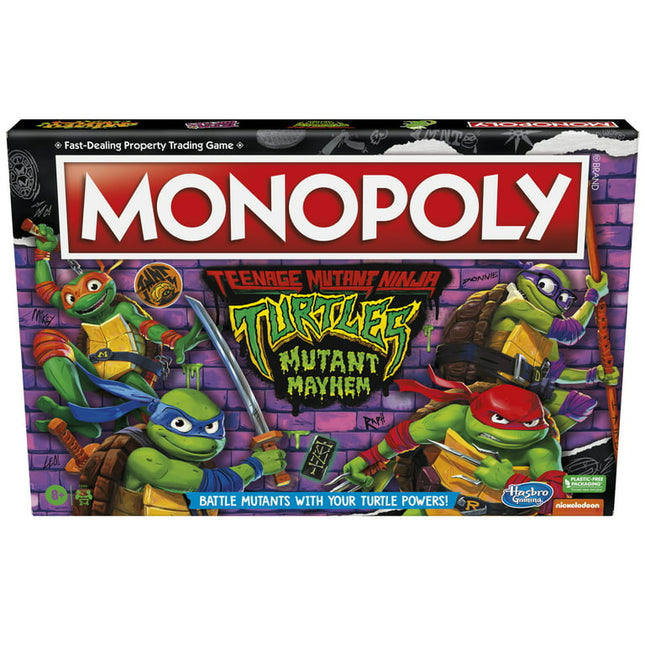 Monopoly Teenage Mutant Ninja Turtles Board Game for Kids and Family Ages 8 and Up, 2-4 Players