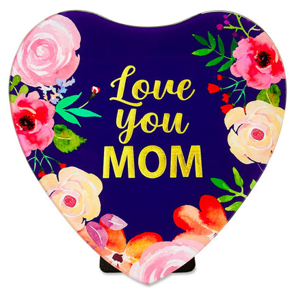 Mother’s Day Heart-Shaped Glass Tabletop Decor-Way To Celebrate