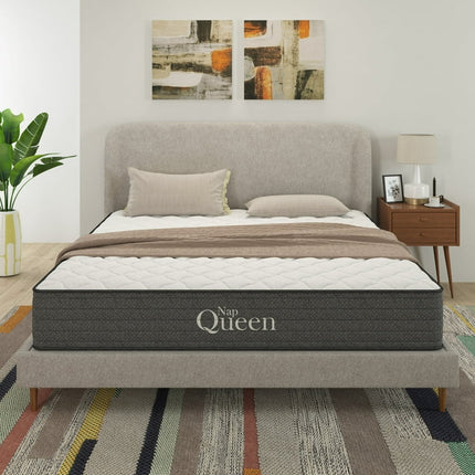 NapQueen Victoria 8" Medium Firm, Hybrid of Cooling Gel Infused Memory Foam and Pocket Spring Mattress, Twin XL Size