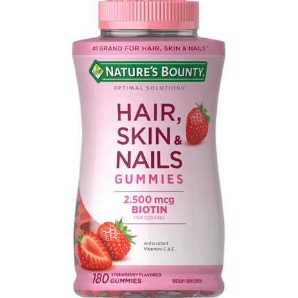 Nature’s Bounty Hair, Skin and Nails Vitamin Gummies with Biotin, 180ct