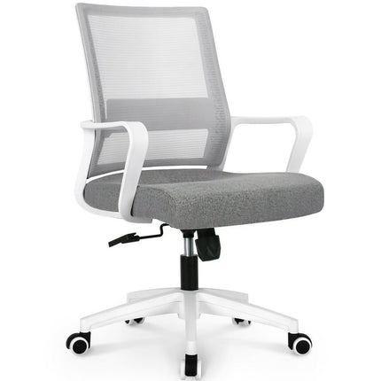Neo Chair MB-7 Ergonomic Mid Back Adjustable Mesh Home Office Computer Desk Chair, Gray