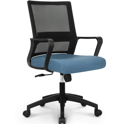 Neo Chair MB-7 Ergonomic Mid Back Adjustable Mesh Office Computer Desk Chair, Dark Blue
