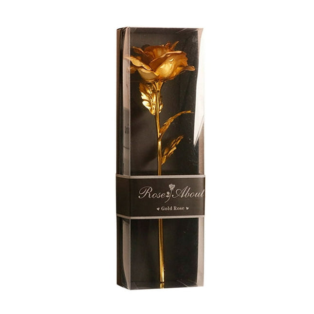 Nomeni Home Decor Gold Plated Rose Flower Anniversary Girlfriend Romantic Valentine'S Day Gift