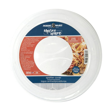 Nordic Ware 10" Microwave Splatter Cover, Clear, 65005W15