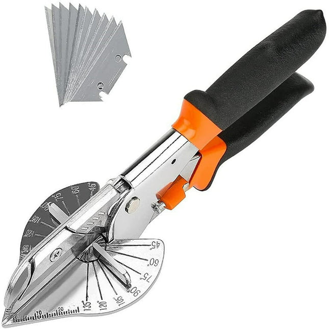 Number-one Multi Angle Miter Shear Cutter 8'' Multifunctional Trunking Shears Hand Tools 45 Degree To 135 Degree Miter Shears Cutting Tool